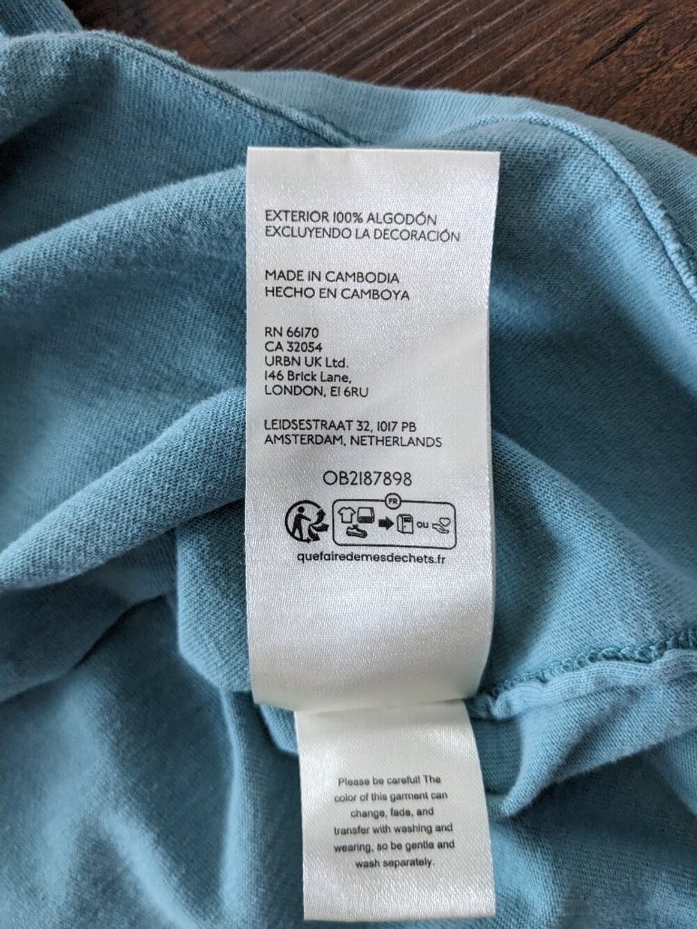 FREE PEOPLE We The Free Everyday Tee SM Mineral Blue - Picture 5 of 8
